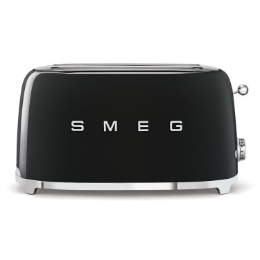 Тостер електричний на 4 тости стиль 50х чорний, SMEG - 81636