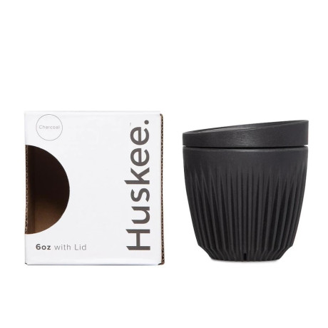 Чашка з кришкою вугольного кольору 177мл, Huskee - 50193