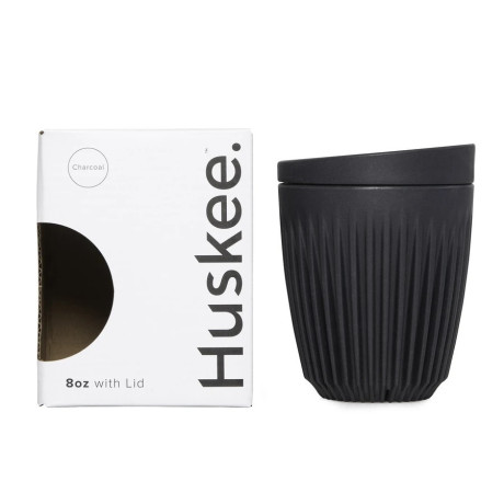 Чашка з крышкой угольного цвета 236мл, Huskee - 89731