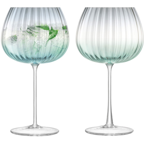Набір бокалів для коктейлів і мартіні Балун зелено-сірих 650мл (2шт в уп) Dusk, LSA international - 51344