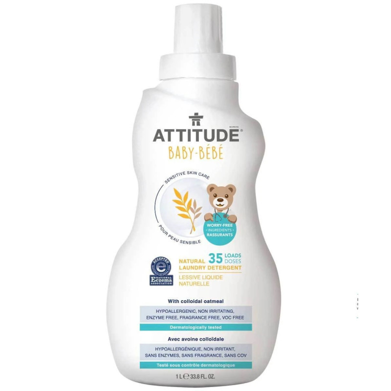 

Засіб для прання дитячих речей 1л Sensitive Skin, Attitude