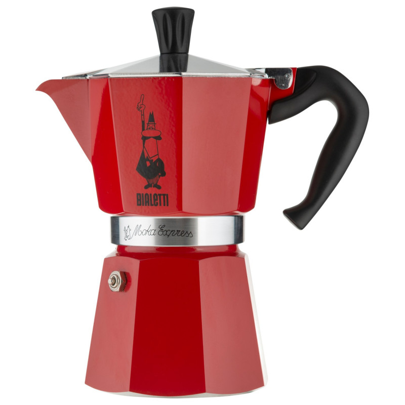 

Кавоварка гейзерна на 6 чашок червона, Bialetti