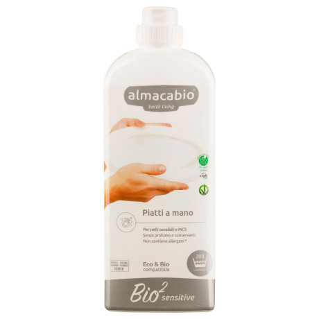 Средство для мытья посуды Bio2 Sensitive 1л, Almacabio - 50075