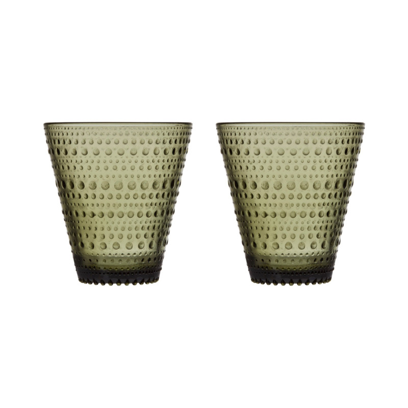 

Набір стаканів скляних темно-зелених (2шт в уп) 300мл Kastehelmi, iittala