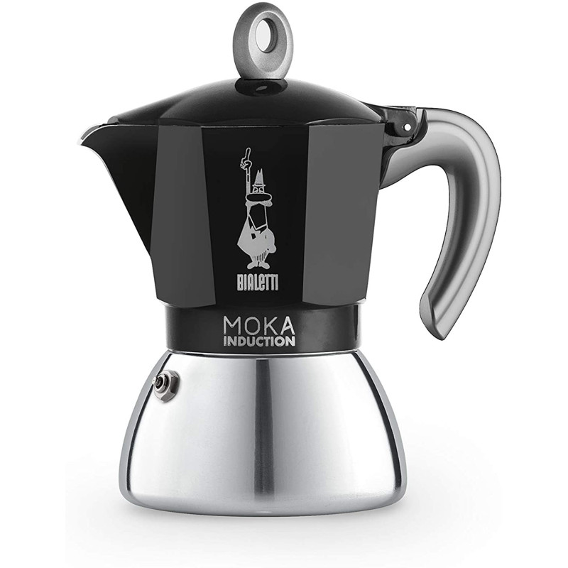 

Кавоварка гейзерна індукційна на 6 чашок чорна New, Bialetti