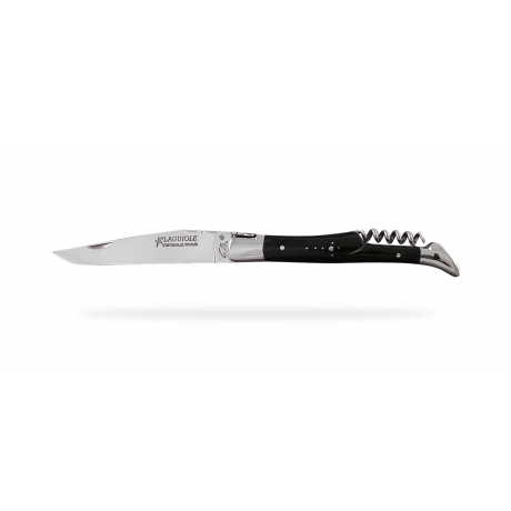 Нож складной со штопором с ручкой из буйволиного рога (сталь), Forge de Laguiole - 19052