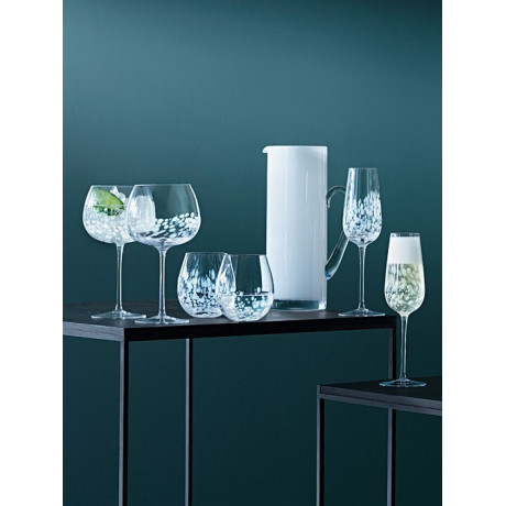 Набір бокалів для шампанського Флют білих 250мл (2шт в уп) Stipple, LSA international - 94304