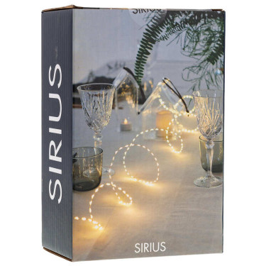Гірлянда срібного кольору 4м на 300LED лампочок Sirius Christmas Sirius Christmas - 94688