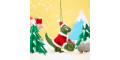 Новорічна прикраса Динозавр у костюмі Санти, Sass & Belle - 92603