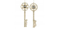 Новорічна прикраса Ключ зі сніжинкою кольору шампанського 19см, Goodwill - 93789