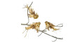 Новорічна прикраса Птах золотого кольору з прищіпкою 18см, Goodwill - 93747