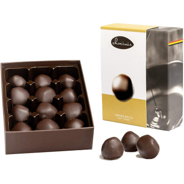Цукерки Імбирні кульки в чорному шоколаді 200г, Chocinis Chocinis Chocinis - 48617