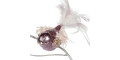 Новорічна прикраса Птах пухнастий рожевий з прищіпкою 23см, Goodwill - 93802