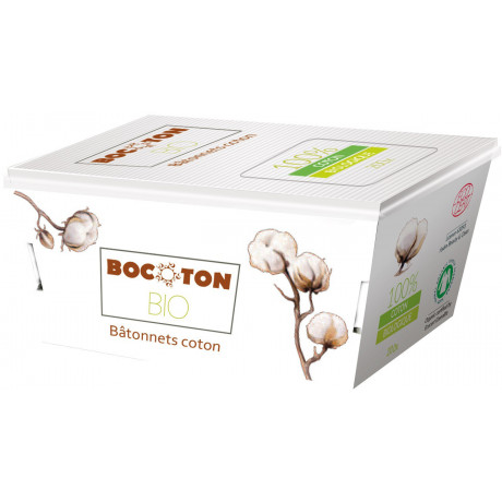 Ватні палички органічні 200шт, Bocoton - Q2067