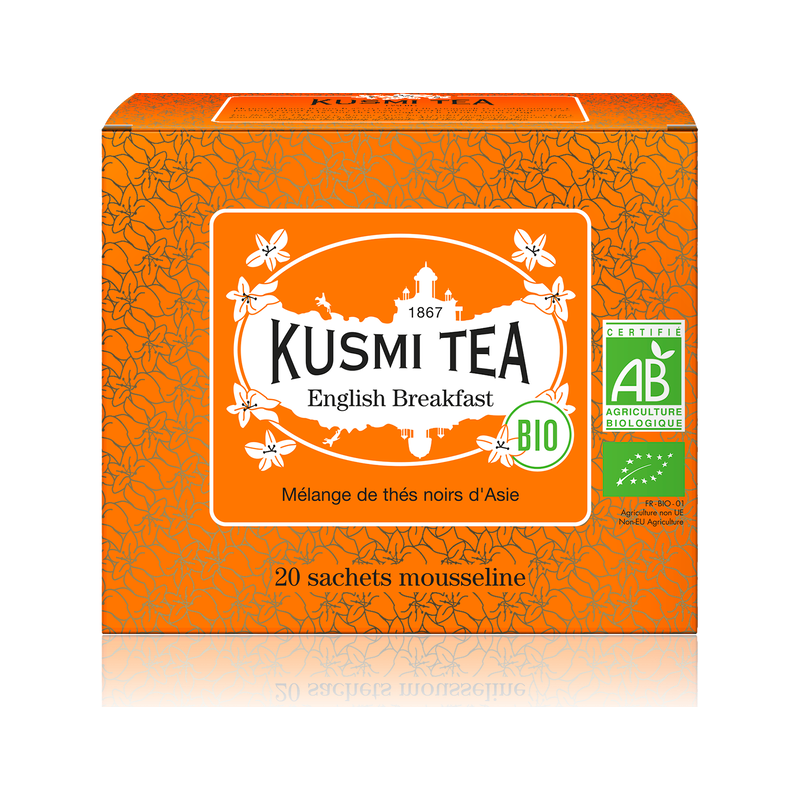 

Чай чорний Англійський Сніданок органічний пакет. 20х2г, Kusmi Tea