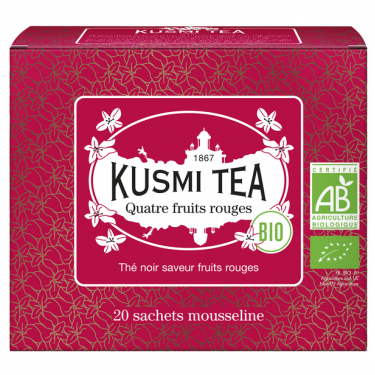 Чай чорний Чотири Червоних Фрукти органічний пакет. 20х2г, Kusmi Tea Kusmi tea - Q0794