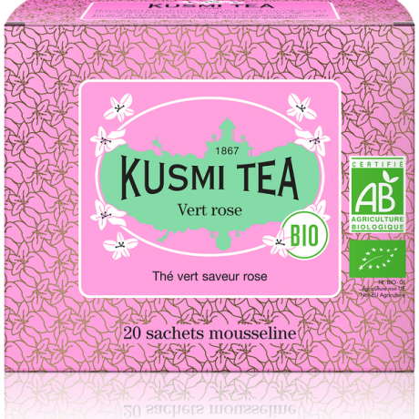 Чай зелений Троянда органічний пакет. 20х2г, Kusmi Tea - Q0804