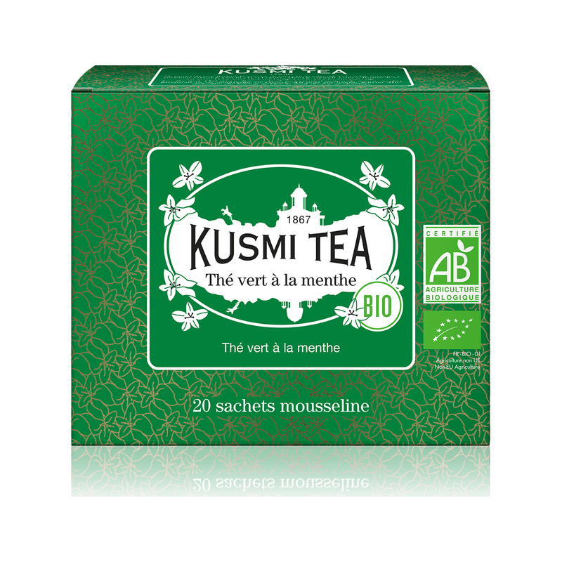 

Чай зелений М'ята органічний пакет. 20х2г, Kusmi Tea