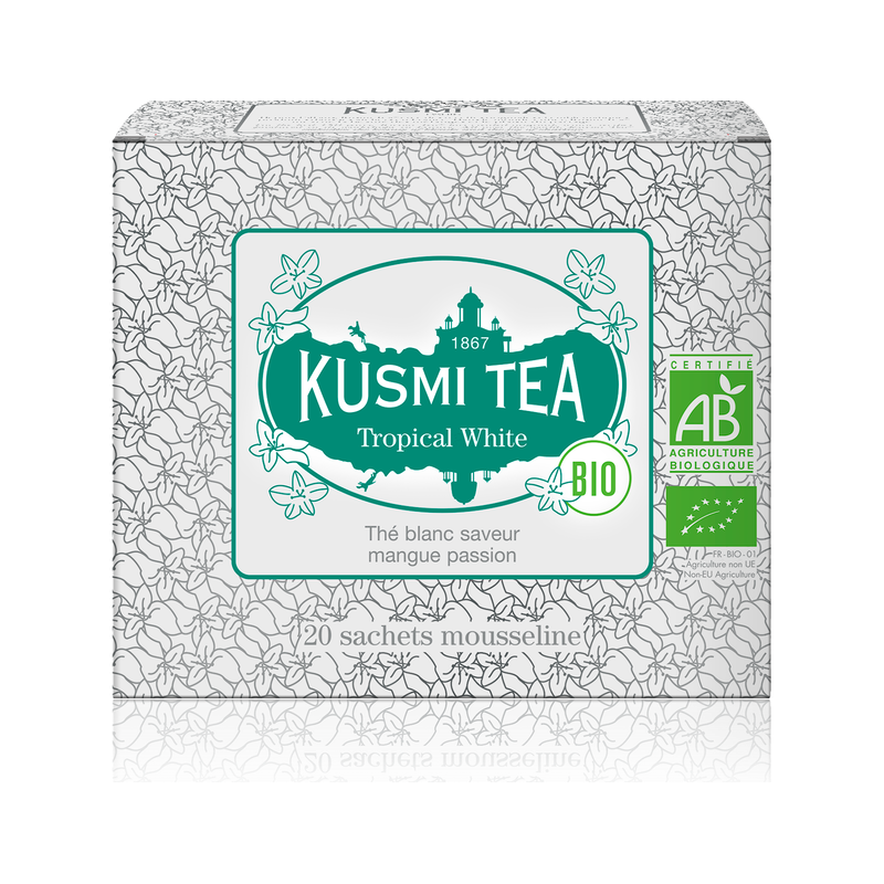 

Чай білий Тропічний органічний пакет. 20х1,8г, Kusmi Tea