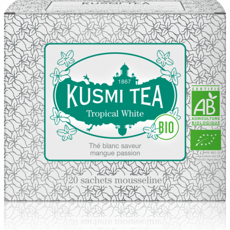 Чай білий Тропічний органічний пакет. 20х1,8г, Kusmi Tea - Q0785