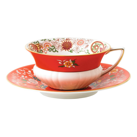 Чашка з блюдцем "Crimson Orient" Wonderlust, Wedgwood - 94667