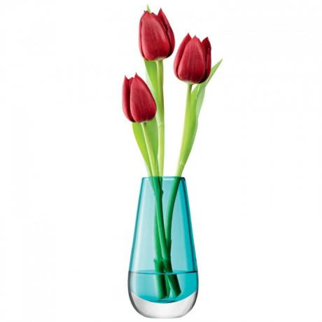 Ваза для квітів бірюзового кольору 14см Flower Colour, LSA international - 24202