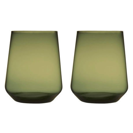 Набір стаканів скляних темно-зелених (2шт в уп) 350мл Essence, iittala - 42260