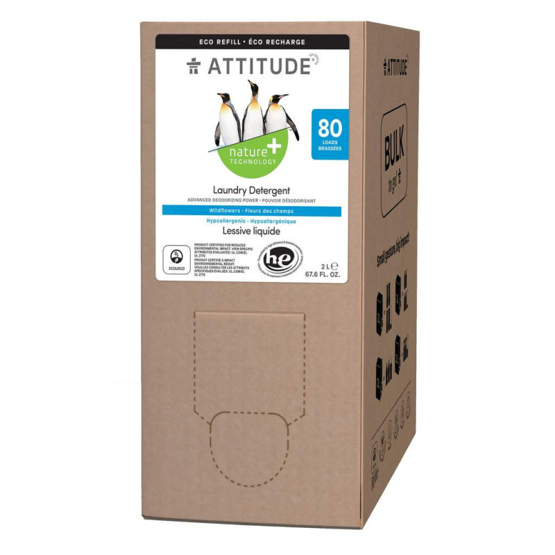 

Засіб для прання з ароматом польових квітів (80 прань) 2л, Attitude