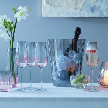 Набор флют-бокалов для шампанского 250мл (2шт) Dusk розовый, LSA international - Q6316