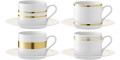Набір з 4-х чашок для чаю 250мл та 4-х блюдець Deco, LSA international - 42553