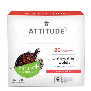 Таблетки для посудомийних машин 26 шт Attitude Attitude - 41179