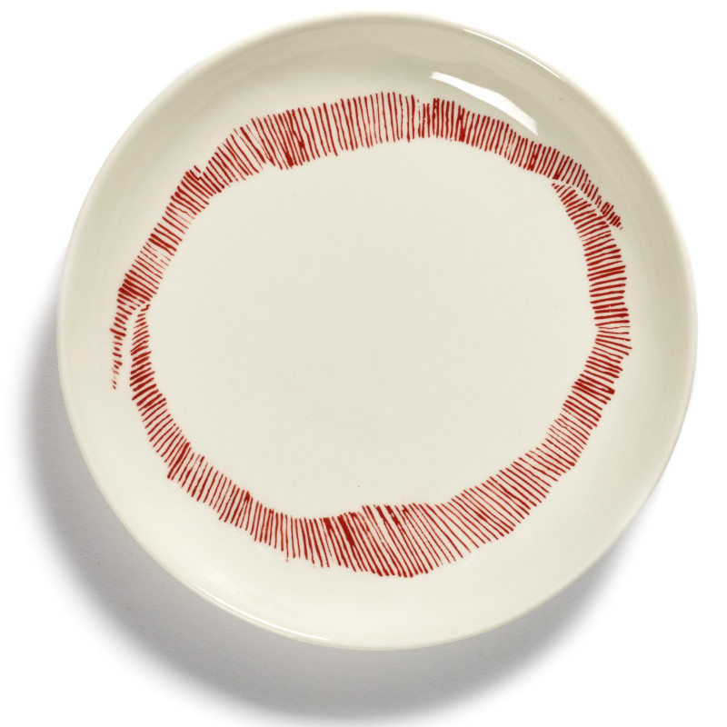 

Тарілка XS біло-червона у смужку Feast by Ottolenghi, Serax