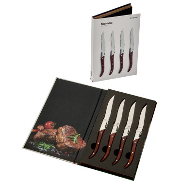 Набір ножів для стейку Fassona 4шт, Legnoart - 24259