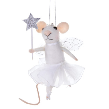 Новогоднее украшение Мышь-фея со звездой, Sass & Belle - 92595