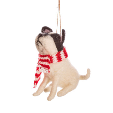 Новогоднее украшение Собака с шарфом, Sass & Belle - Q8646