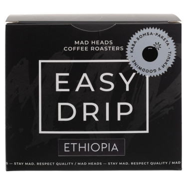 Кофе дрип "Easy Drip" Эфиопия Ворка Вури (10 шт. в уп.), Madheads Coffee Roasters - W3967