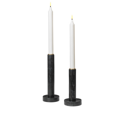 Тримач для свічки мармуровий "Noir", Cozy Living - W4216