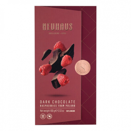 Шоколад чорний з малиною 100 г, Neuhaus - 44808