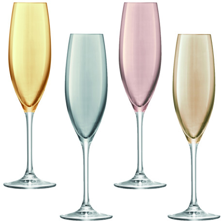 Набір келихів для шампанського 225 мл (4 шт в уп) - Q9479