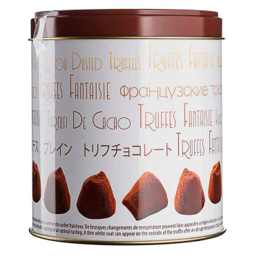 Шоколадні цукерки Трюфелі 250 г у металевій коробці, Mathez - 16565