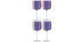 Набір келихів для вина фіолетових 450мл (4шт в пак) - W5913
