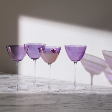 Набор бокалов для мартини фиолетовых 195мл Aurora (4шт в пак), LSA international - W5664