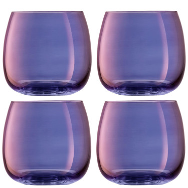 Набор стаканов фиолетовых 370мл Aurora (4шт в пак), LSA international