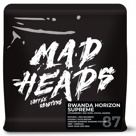 Кава зернова свіжообсмажена Руанда Хорайзон Супрім 250г, Madheads Coffee Roasters - W8954