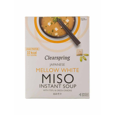 Смесь для приготовления белого Мисо супа с тофу 4х10г, Clearspring - 22909