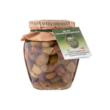 Оливки Таджаске без кісточок в олії екстра вірджин 260г Frantoio di Sant'agata - 95330