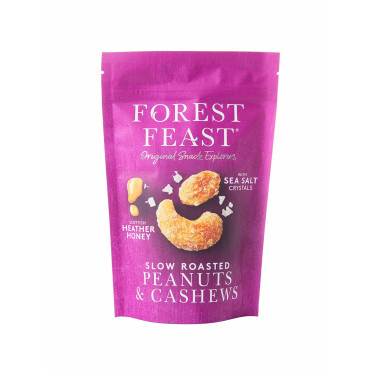 Смесь жареного арахиса и кешью с вересковым мёдом 120г, Forest Feast - 96779