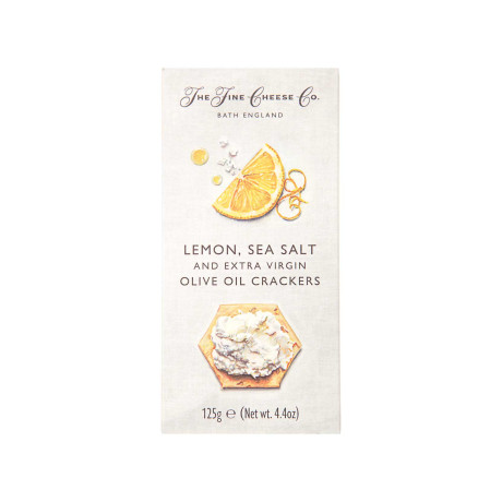 Крекери з лимоном, морською сіллю та оливковою олією 125г - W0466