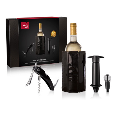 Набір для вина в подарунковій коробці Преміум (4 од) Vacu Vin Wine Items Vacu Vin Wine Items - W1031