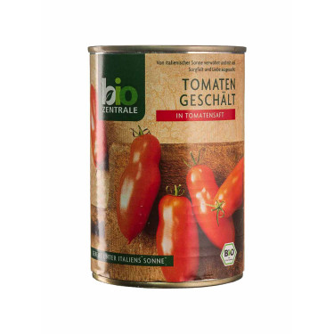 Очищені томати у власному соку органічні 400г